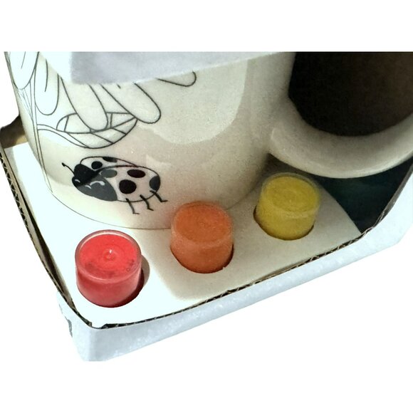 Creatolgy Daisy Floral Ceramic Mug Painting Kit Boxed Lot Of 3 Kids Craft Kit - Picture 6 of 6